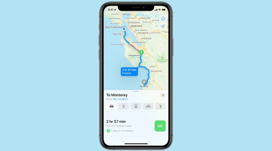 Apple Maps в iOS 14 получает EV-маршрутизацию